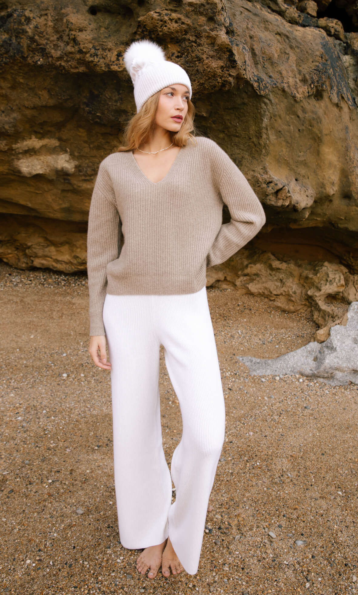 Como Cashmere Fisherman Sweater