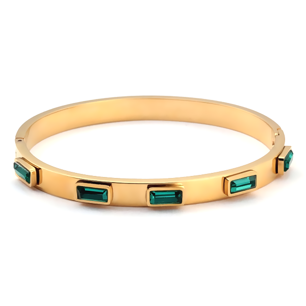 Alistair Bangle Bracelet - Stainless Steel
