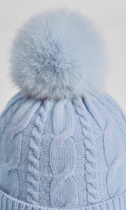 Cable-Knit Cashmere Beanie