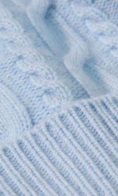 Cable-Knit Cashmere Beanie