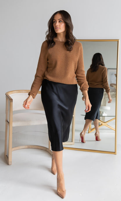 Alessa Silk Skirt
