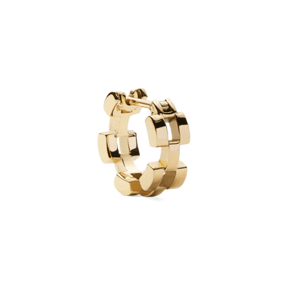 3-Link Earrings Gold