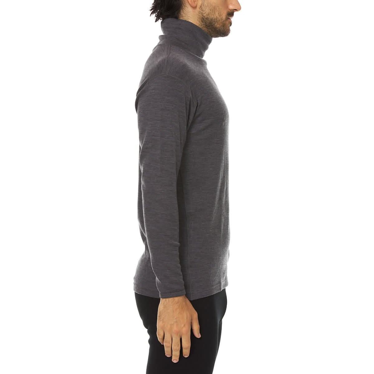 Midweight Men's Wool Turtleneck - 100% Merino Wool